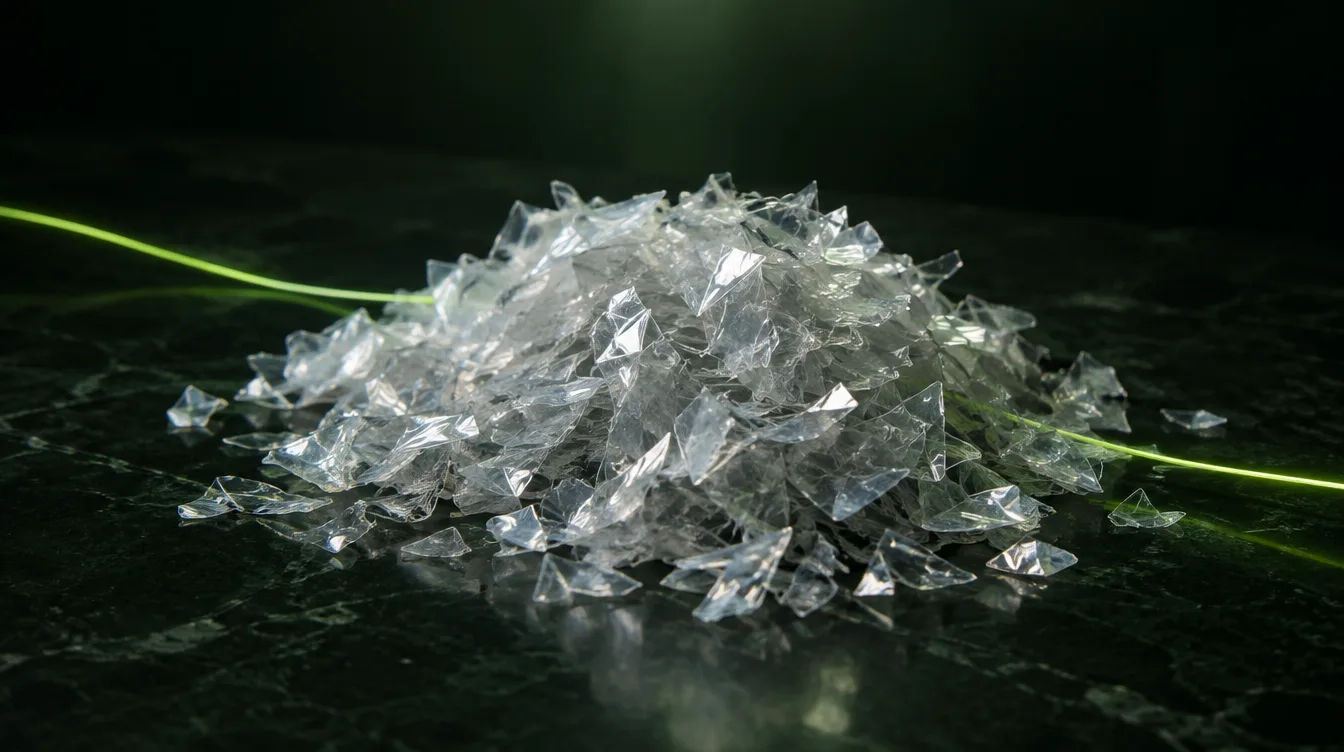 Washed film flakes